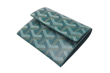 Load image into Gallery viewer, 新品未使用品 GOYARD ゴヤール マリニー ウォレット コインケース 小銭入れ カードケース PVC レザー グリーン 中古 4c073851
