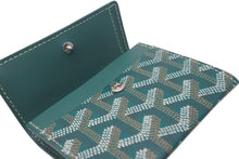 Load image into Gallery viewer, 新品未使用品 GOYARD ゴヤール マリニー ウォレット コインケース 小銭入れ カードケース PVC レザー グリーン 中古 4c073851