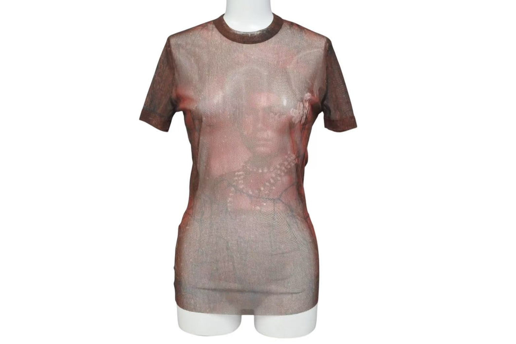 極美品 Jean Paul Gaultier ジャンポールゴルチェ Power Net Turtleneck パワーネットタートルネック サイズ 40 中古 4c073852