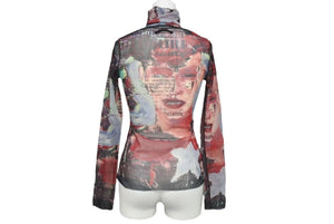 極美品 Jean Paul GAULTIER ジャンポールゴルチェ Power Net T Shirt パワーネットT シャツ サイズ 48 中古 4c073853 