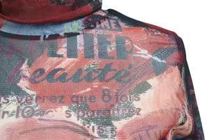 極美品 Jean Paul GAULTIER ジャンポールゴルチェ Power Net T Shirt パワーネットT シャツ サイズ 48 中古 4c073853 