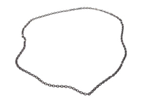 未使用 CHROME HEARTS クロムハーツ PAPER CHAIN NECKLACE 30インチ ペーパーチェーン ネックレス 約77cm 45.6g シルバ−925 中古 4c073857