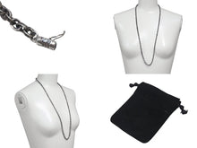 Load image into Gallery viewer, 未使用 CHROME HEARTS クロムハーツ PAPER CHAIN NECKLACE 30インチ ペーパーチェーン ネックレス 約77cm 45.6g シルバ−925 中古 4c073857