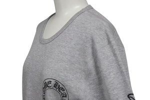 新品未使用 CHROMEHEARTS クロムハーツ ホースシュー 長袖Tシャツ サーマル アームプリント クルーネック グレー サイズXL 中古 4c073858