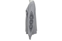 Load image into Gallery viewer, 新品未使用 CHROMEHEARTS クロムハーツ ホースシュー 長袖Tシャツ サーマル アームプリント クルーネック グレー サイズXL 中古 4c073858