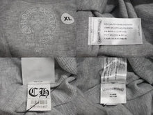 Load image into Gallery viewer, 新品未使用 CHROMEHEARTS クロムハーツ ホースシュー 長袖Tシャツ サーマル アームプリント クルーネック グレー サイズXL 中古 4c073858