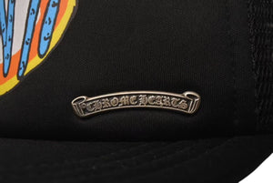 新品未使用 CHROME HEARTS クロムハーツ トラッカーキャップ キングタコス・ブラック マルチ CHスクロールラベル ONE SIZE ブラック シルバー925 中古 4c073859