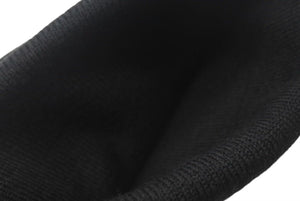 新品未使用 CHROME HERTS クロムハーツ WOOL WATCH CAP ウールワッチキャップ ロゴ刺繍ビーニー ニットキャップ 帽子 ブラック ホワイト 中古 4c073861