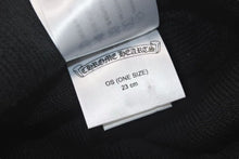 Load image into Gallery viewer, 新品未使用 CHROME HERTS クロムハーツ WOOL WATCH CAP ウールワッチキャップ ロゴ刺繍ビーニー ニットキャップ 帽子 ブラック ホワイト 中古 4c073861