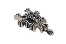 Load image into Gallery viewer, 新品同様 CHROME HEARTS クロムハーツ 3 CH CRS SML トリプルCHクロススモール シルバーネックレストップ シルバー925 中古 4c073862