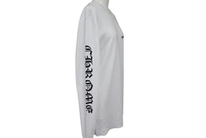 新品未使用 CHROMEHEARTS クロムハーツ ホースシュー 長袖Tシャツ サーマル アームプリント クルーネック ホワイト サイズXL 中古 4c073863
