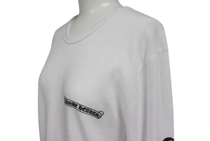 新品未使用 CHROMEHEARTS クロムハーツ ホースシュー 長袖Tシャツ サーマル アームプリント クルーネック ホワイト サイズXL 中古 4c073863