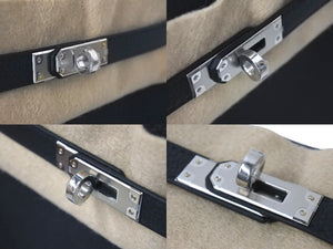 新品未使用 HERMES エルメス ケリー25 W刻印 2025年購入品 内縫い 黒 トゴ シルバー金具 中古 4c073870