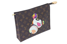 Load image into Gallery viewer, 新品未使用 LOUIS VUITTON ルイヴィトン LV × TM トリオ ポッシュ トワレ ポーチ M13762 モノグラム パンダ 新作 村上隆 中古 4c073875