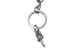 CHROME HEARTS クロムハーツ CLIP No2 BALL 3D クローボール キーチェーン 3ボール ダガー 重量約79.3g 美品 中古 4c073885