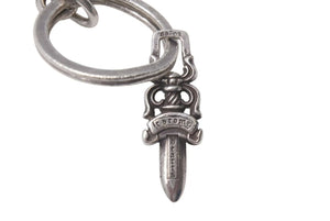 CHROME HEARTS クロムハーツ CLIP No2 BALL 3D クローボール キーチェーン 3ボール ダガー 重量約79.3g 美品 中古 4c073885