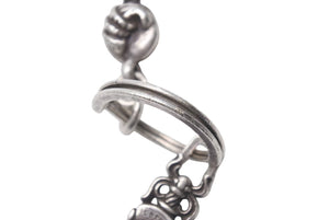 CHROME HEARTS クロムハーツ CLIP No2 BALL 3D クローボール キーチェーン 3ボール ダガー 重量約79.3g 美品 中古 4c073885