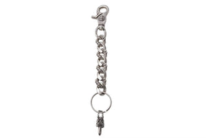 CHROME HEARTS クロムハーツ CLIP CHAIN FANCY LONG ファンシー ロングクリップ キーチェーン 8リンク ダガー 重量約85.0g 美品 中古 4c073886