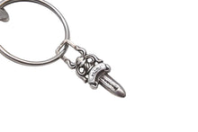 Load image into Gallery viewer, CHROME HEARTS クロムハーツ CLIP CHAIN FANCY LONG ファンシー ロングクリップ キーチェーン 8リンク ダガー 重量約85.0g 美品 中古 4c073886