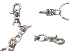 Load image into Gallery viewer, CHROME HEARTS クロムハーツ CLIP CHAIN FANCY LONG ファンシー ロングクリップ キーチェーン 8リンク ダガー 重量約85.0g 美品 中古 4c073886
