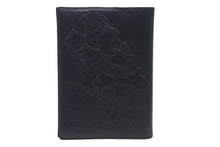 Load image into Gallery viewer, 極美品 CHROME HEARTS クロムハーツ セメタリークロスパッチ ブックカバー 3パッチ ブラック レザー エンボスロゴ 中古 4c073888