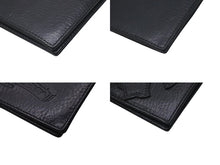 Load image into Gallery viewer, 極美品 CHROME HEARTS クロムハーツ セメタリークロスパッチ ブックカバー 3パッチ ブラック レザー エンボスロゴ 中古 4c073888