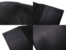 Load image into Gallery viewer, 極美品 CHROME HEARTS クロムハーツ セメタリークロスパッチ ブックカバー 3パッチ ブラック レザー エンボスロゴ 中古 4c073888