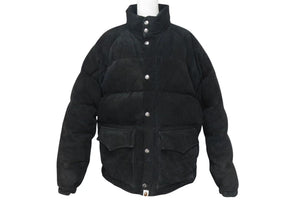 A BATHING APE アベイシングエイプ ダウンジャケット カーキ ブラック 001HJ9801024 サイズM 美品 中古 4c073889 
