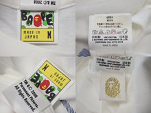 Load image into Gallery viewer, A Bathing APE × The Godfather ベイシング エイプ × ゴッドファーザー コラボ Tシャツ ホワイト ブルー M 美品 中古 4c073891