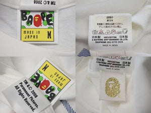 A Bathing APE × The Godfather ベイシング エイプ × ゴッドファーザー コラボ Tシャツ ホワイト ブルー M 美品 中古 4c073891