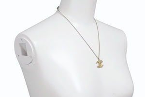 極美品 CHANEL シャネル ココマーク ネックレス アクセサリー ゴールドラメ 07A刻印 GP ゴールド 中古 4c073896