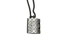 Load image into Gallery viewer, 極美品 CHANEL シャネル カンボンライン ネックレス アクセサリー 05C刻印 メタル シルバー ブラック 中古 4c073899