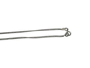極美品 CHANEL シャネル カンボンライン ネックレス アクセサリー 05C刻印 メタル シルバー ブラック 中古 4c073899
