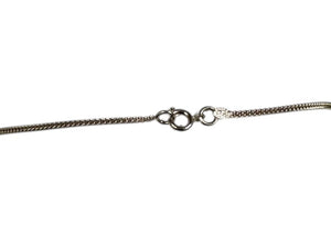 極美品 CHANEL シャネル カンボンライン ネックレス アクセサリー 05C刻印 メタル シルバー ブラック 中古 4c073899