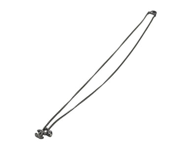 CHANEL シャネル ネックレス ハート ココマーク 05P刻印 アクセサリー メタル ラインストーン シルバー 美品 中古 4c073927
