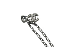 Load image into Gallery viewer, CHANEL シャネル ネックレス ハート ココマーク 05P刻印 アクセサリー メタル ラインストーン シルバー 美品 中古 4c073927