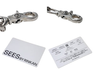 極美品 CHROME HEARTS クロムハーツ 2クリップファンシー ショートウォレットチェーン 重量約219.4g 全長約41cm シルバー925 中古 4c073935