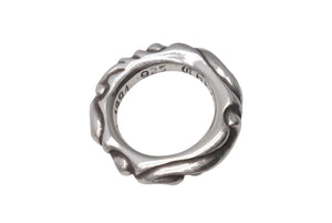 極美品 CHROME HEARTS クロムハーツ スクロールバンド リング 重量約8.5g サイズ12号 1994/.925刻印 シルバー925 中古 4c073937