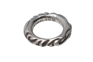 極美品 CHROME HEARTS クロムハーツ スクロールバンド リング 重量約8.5g サイズ12号 1994/.925刻印 シルバー925 中古 4c073937