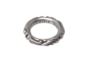 極美品 CHROME HEARTS クロムハーツ スクロールバンド リング 重量約8.5g サイズ12号 1994/.925刻印 シルバー925 中古 4c073939