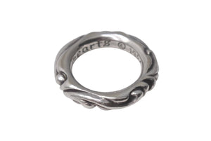 極美品 CHROME HEARTS クロムハーツ スクロールバンド リング 重量約8.5g サイズ12号 1994/.925刻印 シルバー925 中古 4c073939