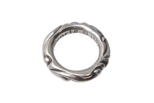 極美品 CHROME HEARTS クロムハーツ スクロールバンド リング 重量約8.5g サイズ12号 1994/.925刻印 シルバー925 中古 4c073939