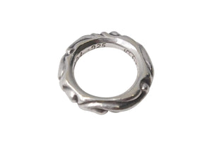 極美品 CHROME HEARTS クロムハーツ スクロールバンド リング 重量約8.5g サイズ12号 1994/.925刻印 シルバー925 中古 4c073939
