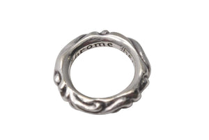 極美品 CHROME HEARTS クロムハーツ スクロールバンド リング 重量約8.5g サイズ12号 1994/.925刻印 シルバー925 中古 4c073939