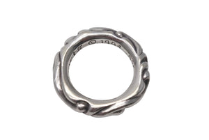 極美品 CHROME HEARTS クロムハーツ スクロールバンド リング 重量約8.5g サイズ12号 1994/.925刻印 シルバー925 中古 4c073939