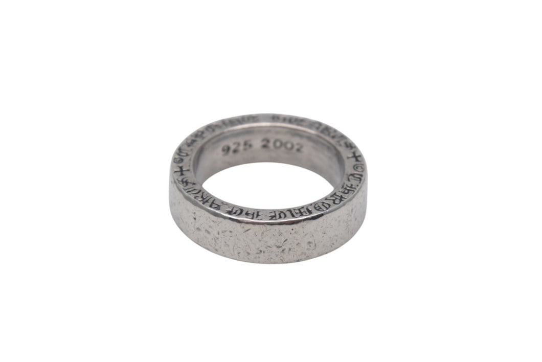 CHROME HEARTS クロムハーツ 6mm スペーサープレーンリング 重量約9.6g サイズ12号 925/2002刻印 シルバー925 美品 中古 4c073941