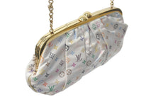Load image into Gallery viewer, LOUISVUITTON ルイヴィトン オモニエール ハンドバッグ M92060 モノグラムサテン ホワイト マルチカラー ゴールド金具 美品 中古 4c073942