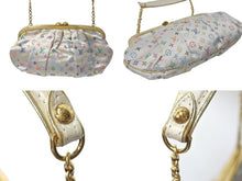 Load image into Gallery viewer, LOUISVUITTON ルイヴィトン オモニエール ハンドバッグ M92060 モノグラムサテン ホワイト マルチカラー ゴールド金具 美品 中古 4c073942