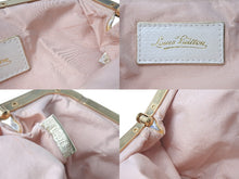 Load image into Gallery viewer, LOUISVUITTON ルイヴィトン オモニエール ハンドバッグ M92060 モノグラムサテン ホワイト マルチカラー ゴールド金具 美品 中古 4c073942