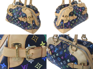 [USED/中古]LOUIS VUITTON ルイ・ヴィトン ハンドバッグ ブラック マルチカラー PVC レザー M40194 ゴールド金具 Bランク 中古 4c073943